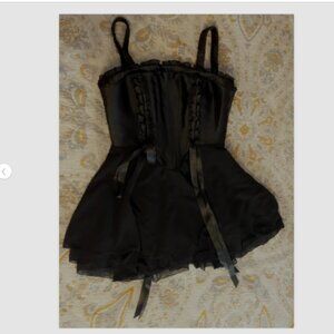 Dolls Kill Sugar Thrillz Dress Corset emo goth